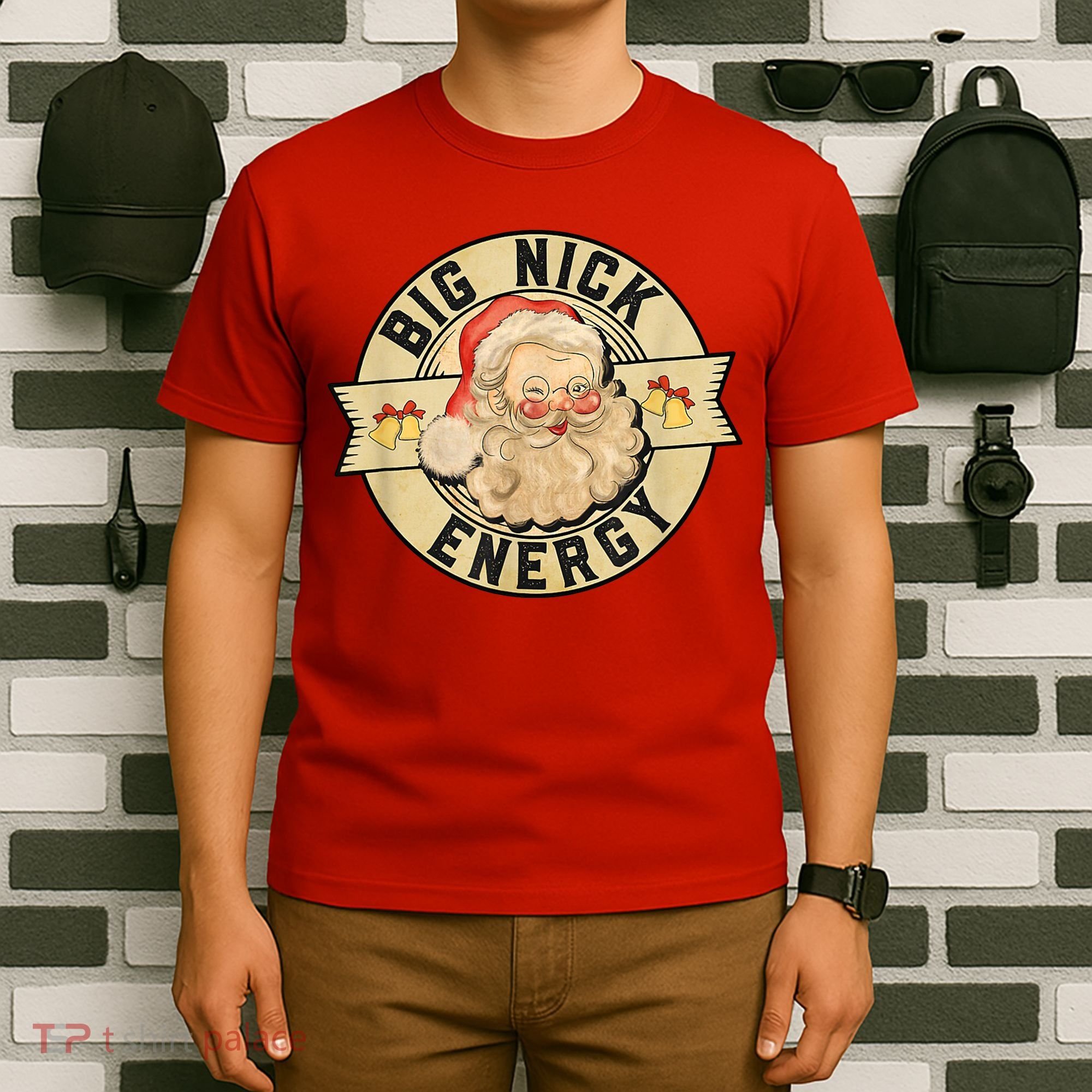 Big Nick Energy Retro Stamped Logo T-Shirt
