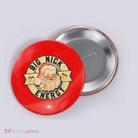 Big Nick Energy Retro Stamped Logo Button thumb 0
