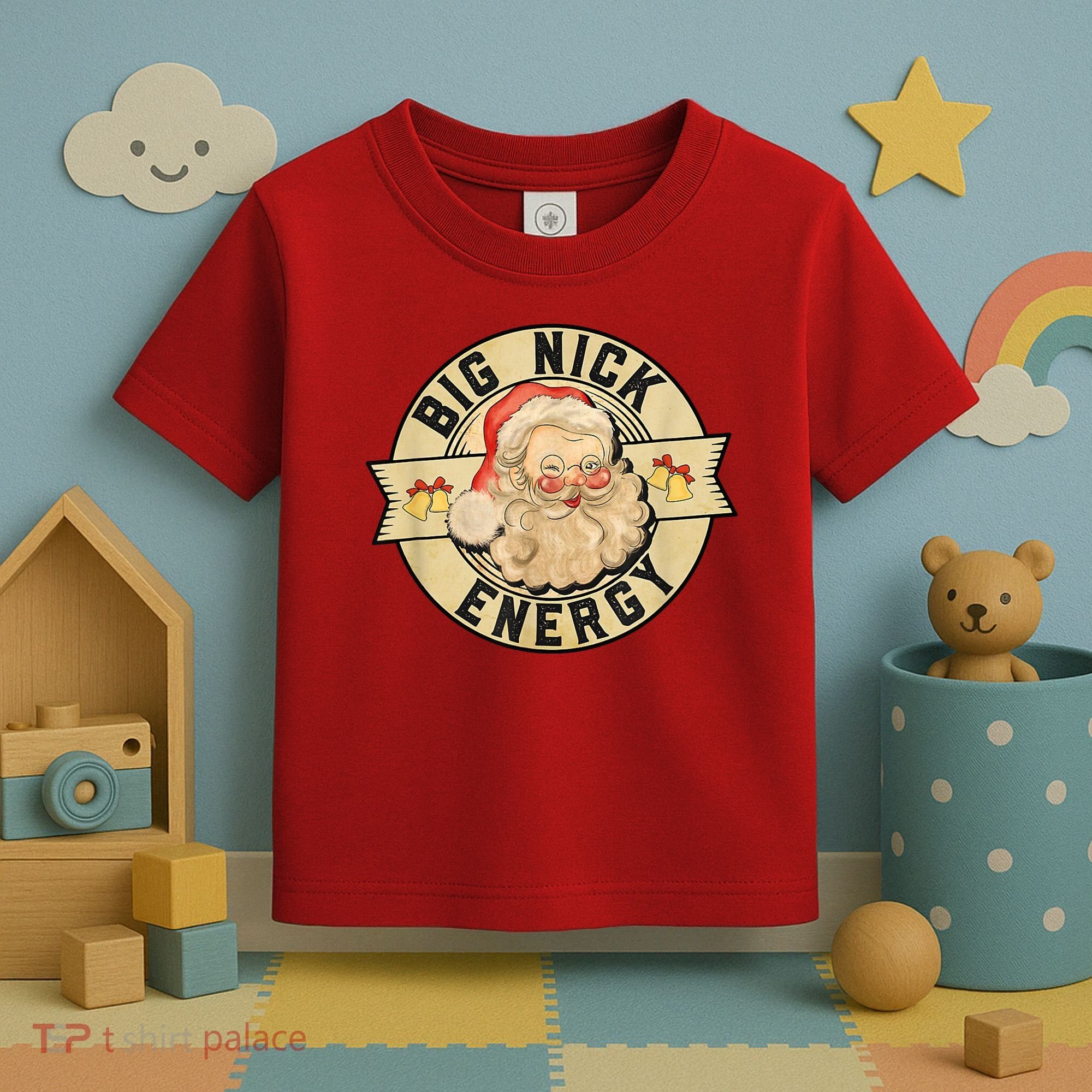Big Nick Energy Retro Stamped Logo Toddler T-Shirt