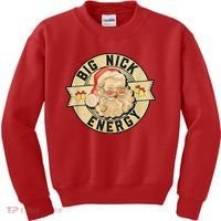 Big Nick Energy Retro Stamped Logo Kids Sweatshirt thumb 0