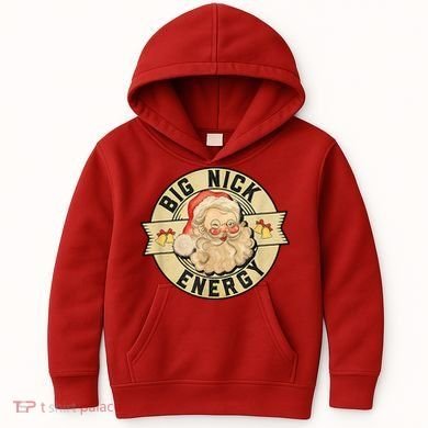 Big Nick Energy Retro Stamped Logo Kids Hoodie