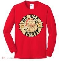 Big Nick Energy Retro Stamped Logo Kids Long Sleeve Shirt thumb 0