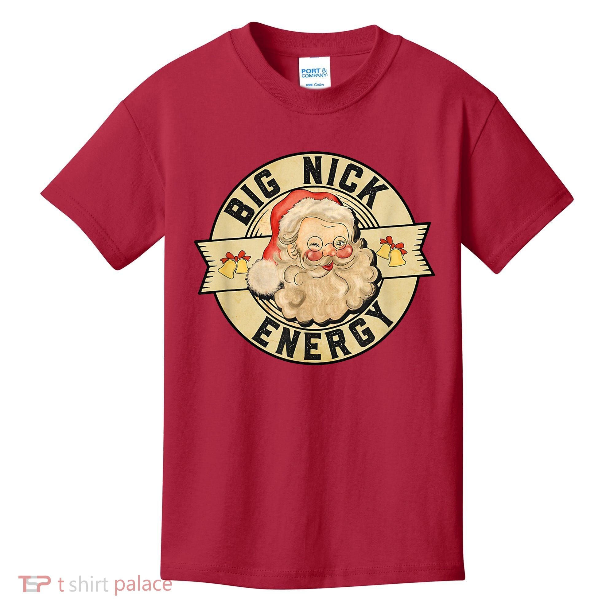Big Nick Energy Retro Stamped Logo Kids T-Shirt