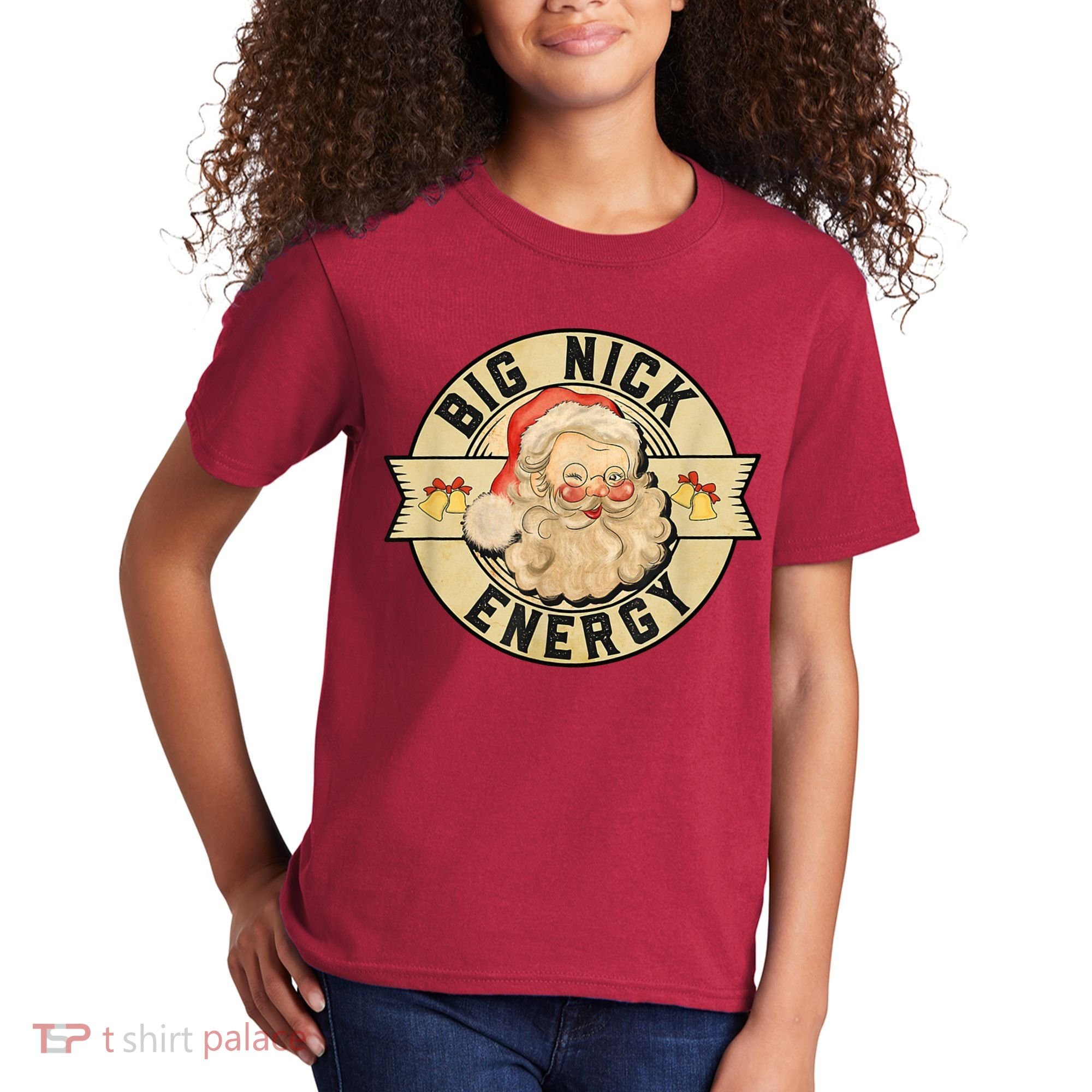 Big Nick Energy Retro Stamped Logo Kids T-Shirt