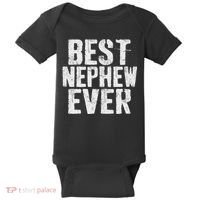 Best Nephew Ever Funny Nephew Baby Bodysuit thumb 0