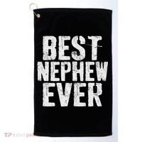 Best Nephew Ever Funny Nephew Golf Towel thumb 0
