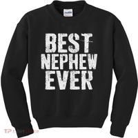 Best Nephew Ever Funny Nephew Kids Sweatshirt thumb 0