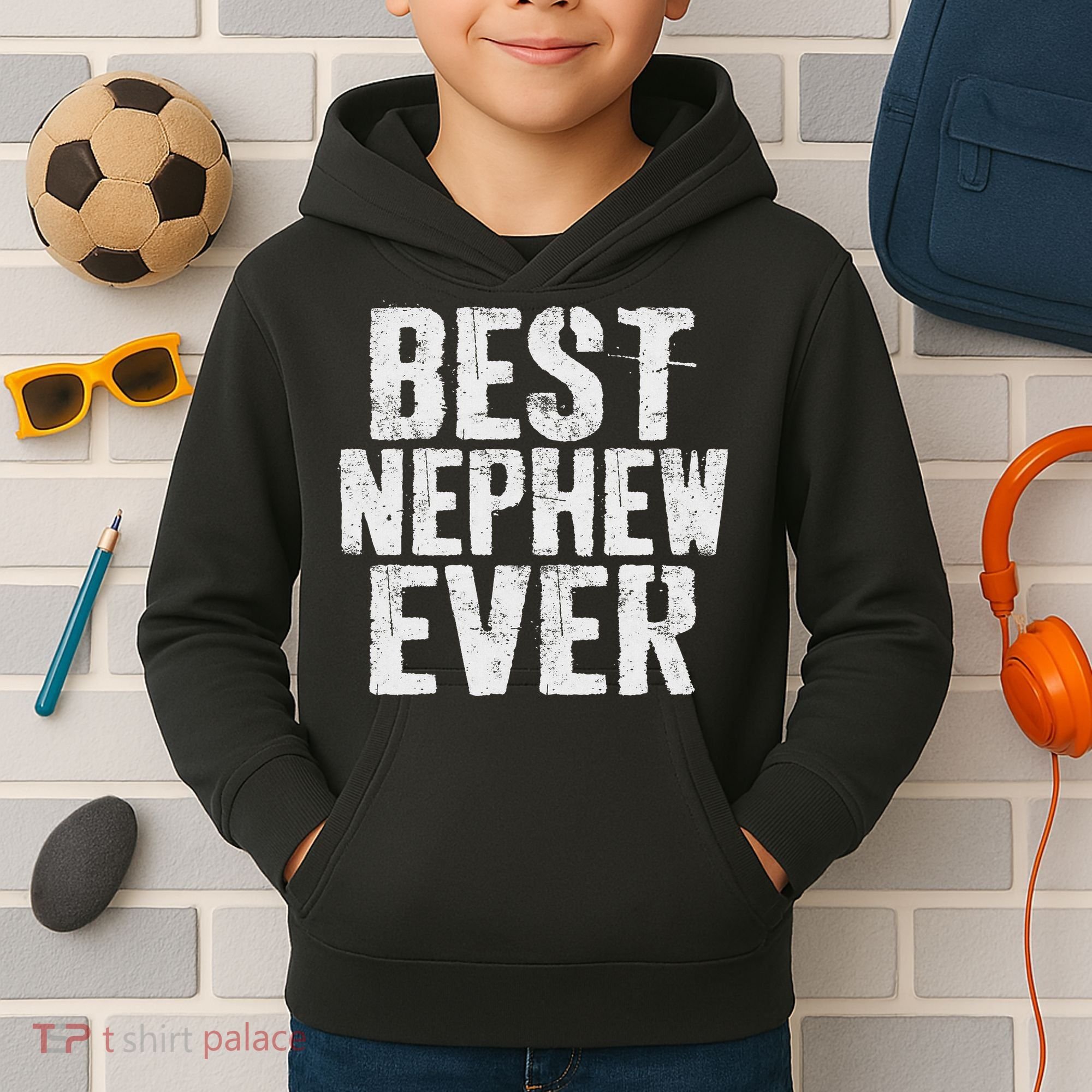 Best Nephew Ever Funny Nephew Kids Hoodie