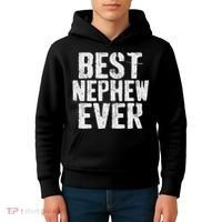 Best Nephew Ever Funny Nephew Kids Hoodie thumb 4