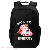 Big Nick Energy Funny Xmas Fat Santa Claus Saint Nicholas Backpack thumb 0