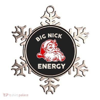 Big Nick Energy Funny Xmas Fat Santa Claus Saint Nicholas Ornament