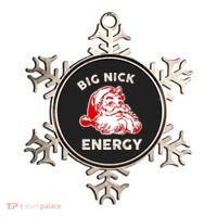 Big Nick Energy Funny Xmas Fat Santa Claus Saint Nicholas Ornament thumb 0