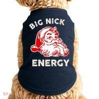 Big Nick Energy Funny Xmas Fat Santa Claus Saint Nicholas Doggie Tank thumb 0