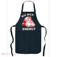 Big Nick Energy Funny Xmas Fat Santa Claus Saint Nicholas Apron thumb 0