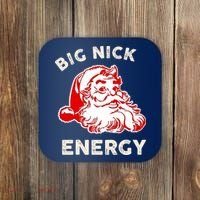 Big Nick Energy Funny Xmas Fat Santa Claus Saint Nicholas Coaster thumb 0