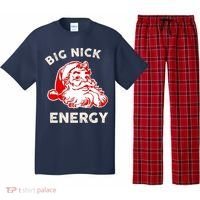 Big Nick Energy Funny Xmas Fat Santa Claus Saint Nicholas Pajama Set thumb 0