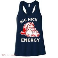Big Nick Energy Funny Xmas Fat Santa Claus Saint Nicholas Women's Tank Top thumb 0