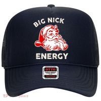 Big Nick Energy Funny Xmas Fat Santa Claus Saint Nicholas Hat thumb 0