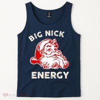 Big Nick Energy Funny Xmas Fat Santa Claus Saint Nicholas Tank Top thumb 2
