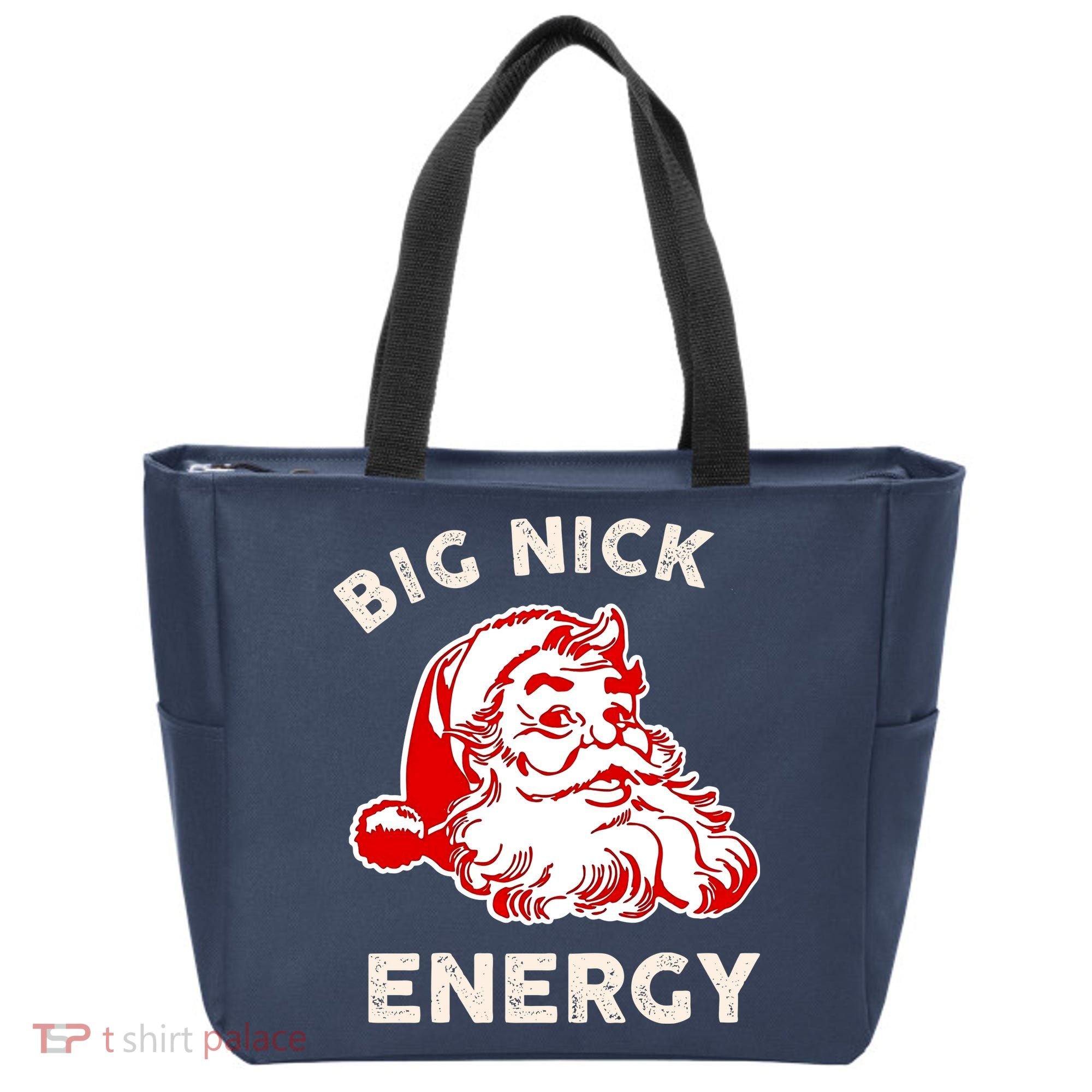 Big Nick Energy Funny Xmas Fat Santa Claus Saint Nicholas Tote Bag