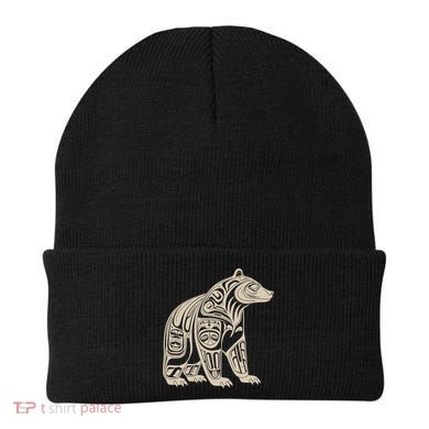 Bear Native Formline Art Salish Haida Tlingit Pacific Animal Beanie