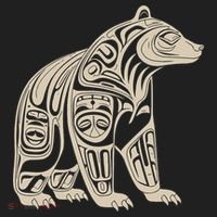 Bear Native Formline Art Salish Haida Tlingit Pacific Animal Beanie thumb 2