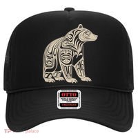 Bear Native Formline Art Salish Haida Tlingit Pacific Animal Hat thumb 0