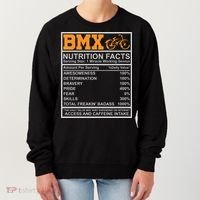 BMX Nutrition Facts Gift Cycling Women's Sweatshirt thumb 0