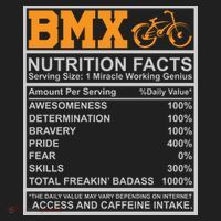 BMX Nutrition Facts Gift Cycling Women's Sweatshirt thumb 2