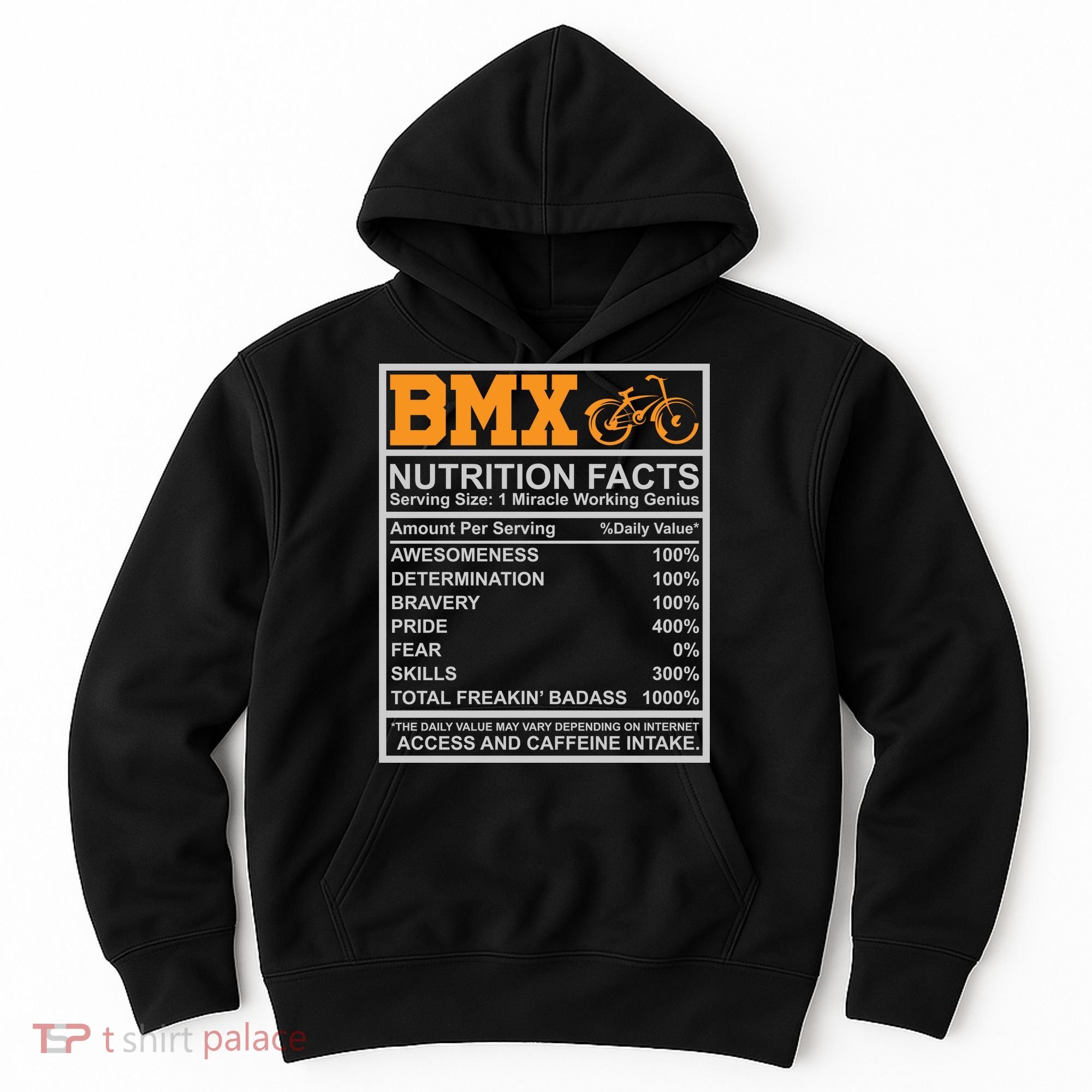 BMX Nutrition Facts Gift Cycling Hoodie