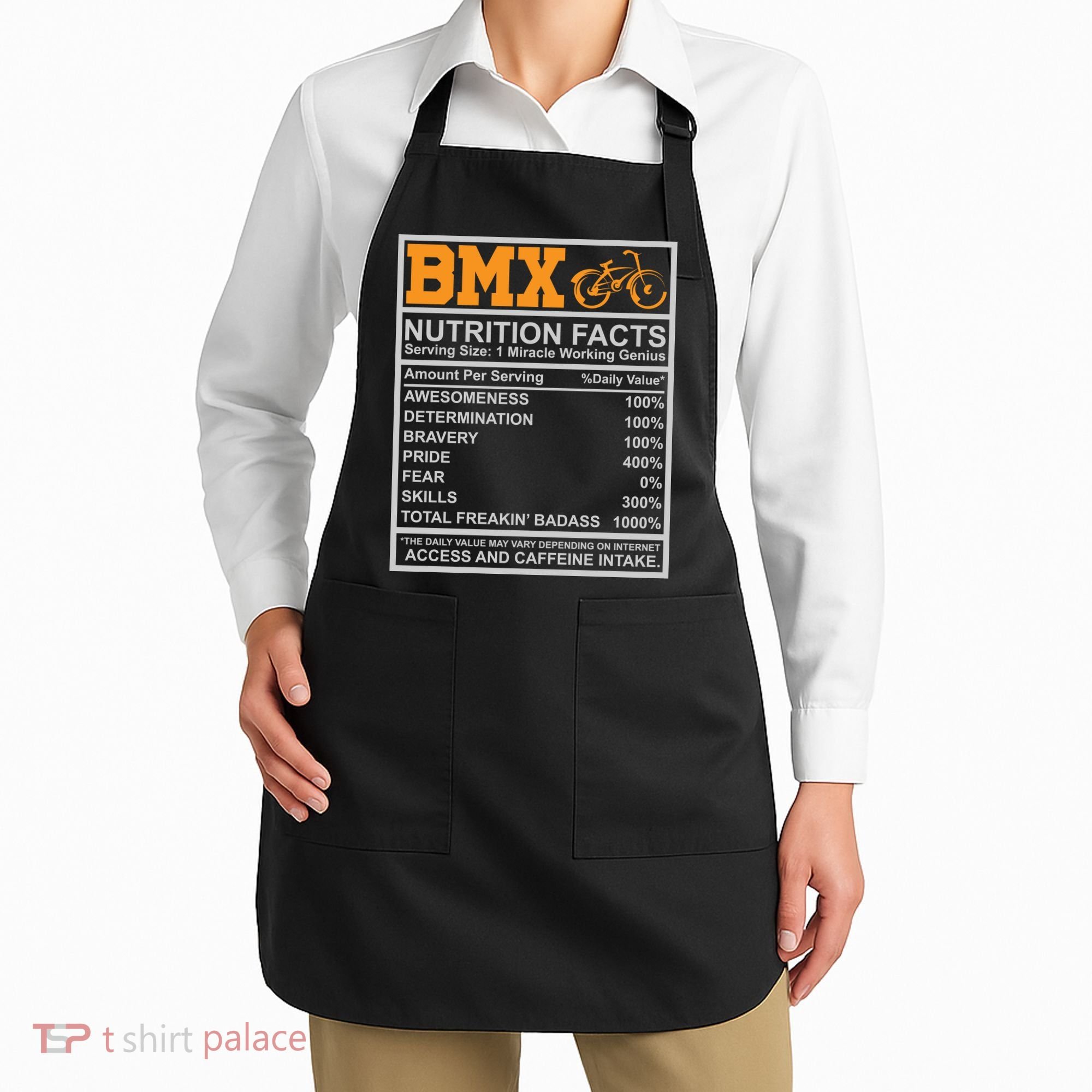 BMX Nutrition Facts Gift Cycling Apron
