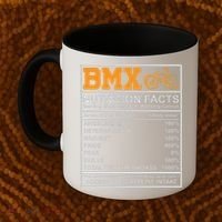 BMX Nutrition Facts Gift Cycling Coffee Mug thumb 2