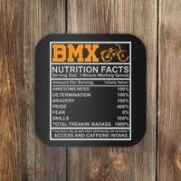 BMX Nutrition Facts Gift Cycling Coaster thumb 0