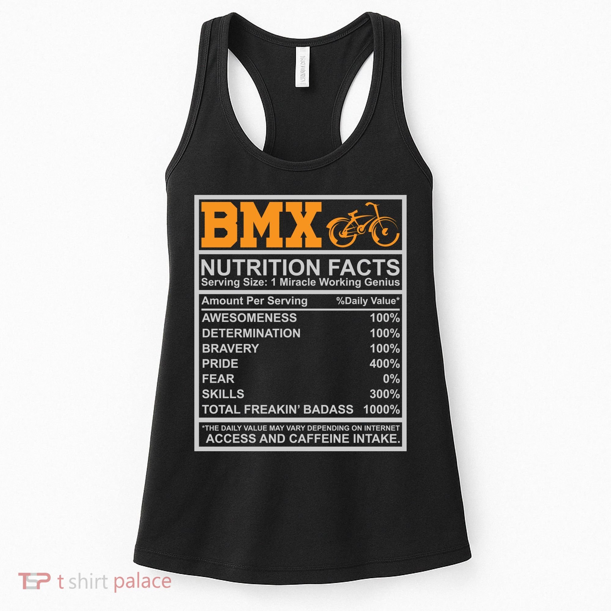 BMX Nutrition Facts Gift Cycling Women's Tank Top
