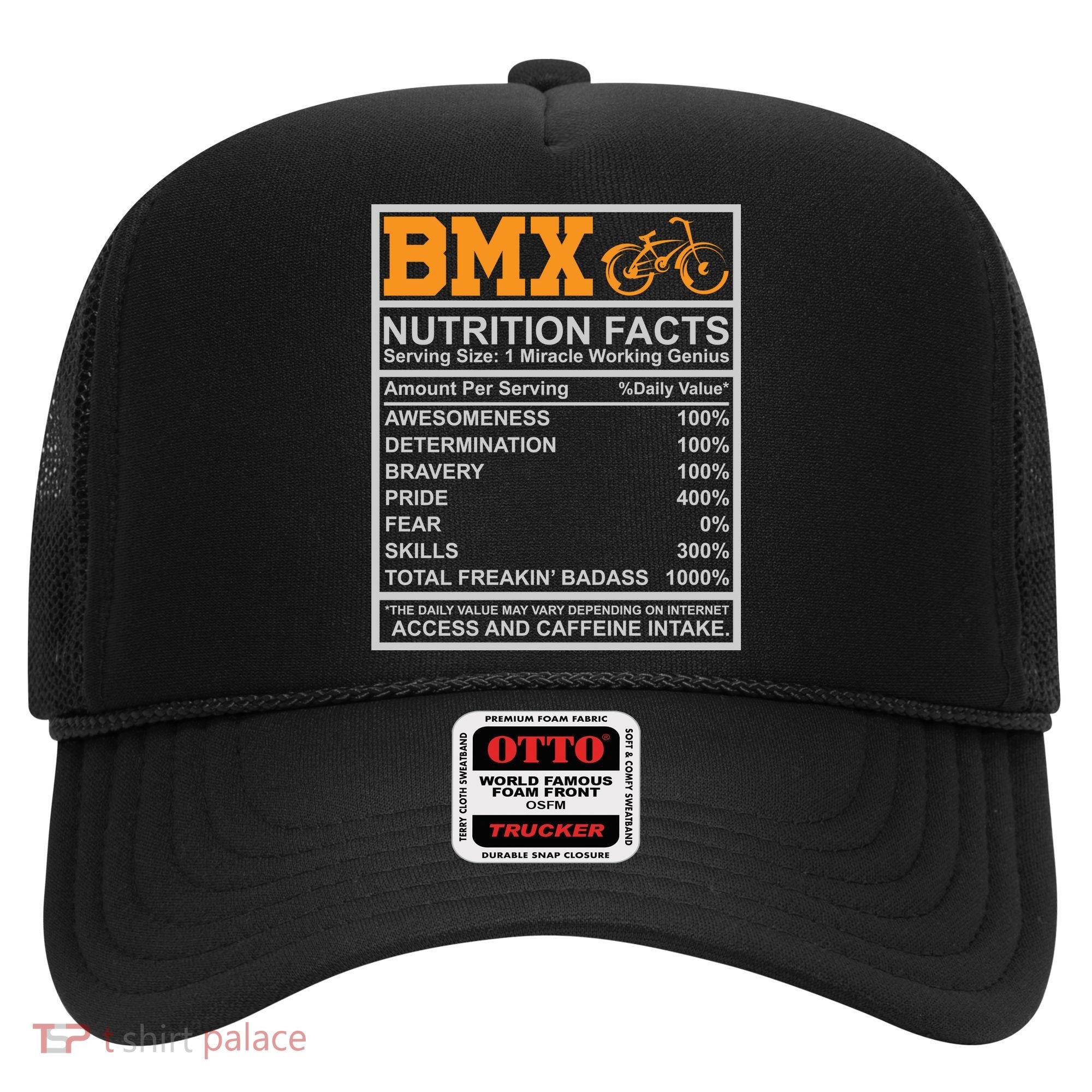 BMX Nutrition Facts Gift Cycling Hat