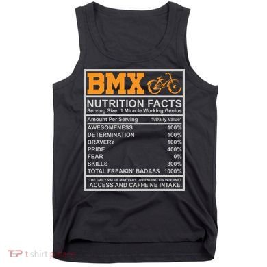 BMX Nutrition Facts Gift Cycling Tank Top