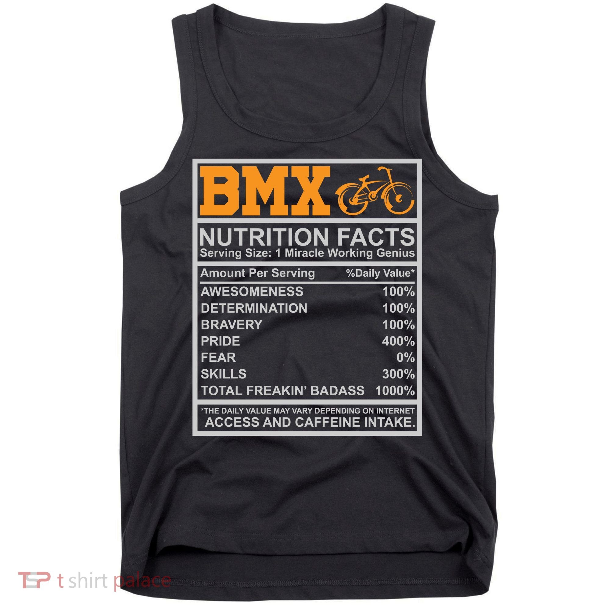 BMX Nutrition Facts Gift Cycling Tank Top