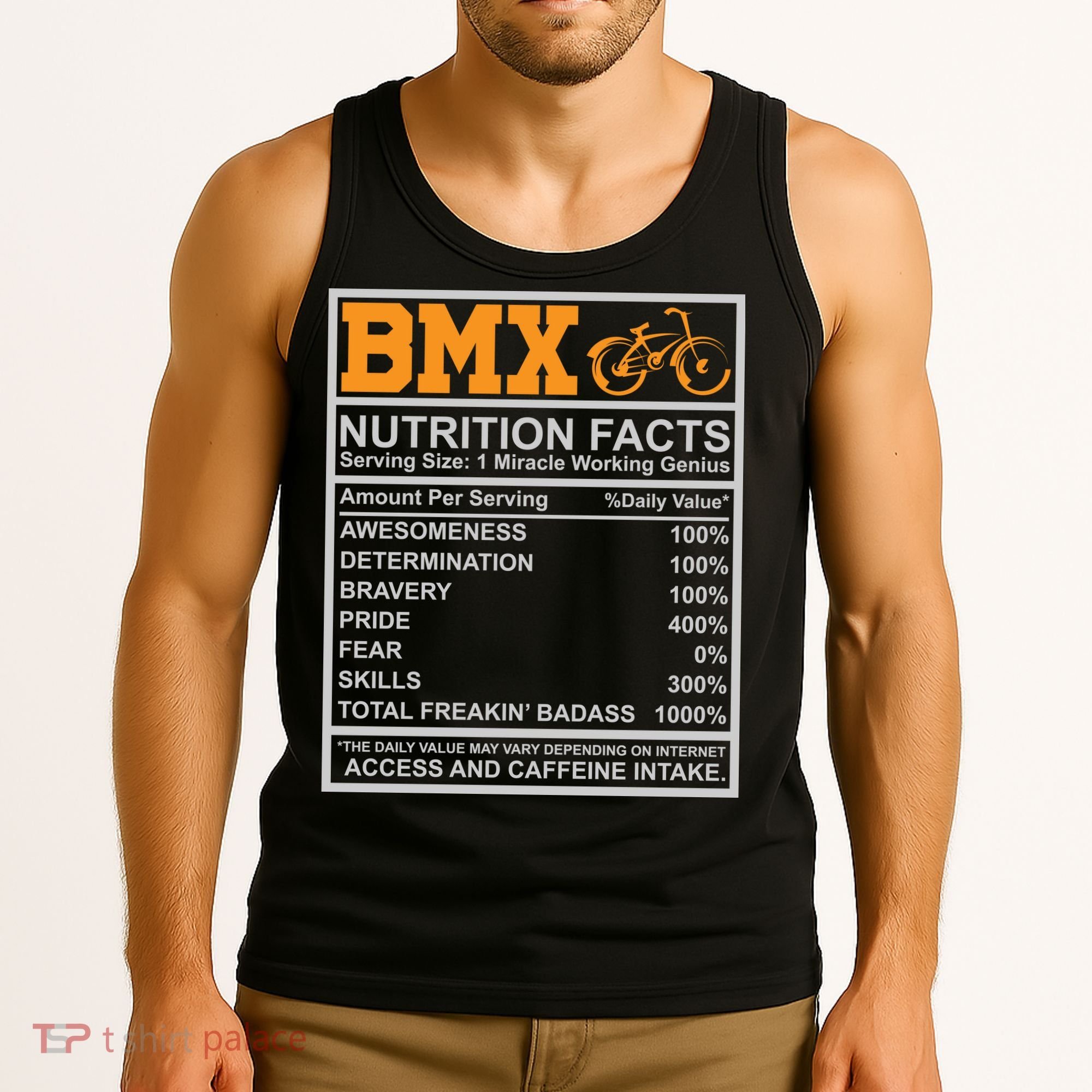 BMX Nutrition Facts Gift Cycling Tank Top