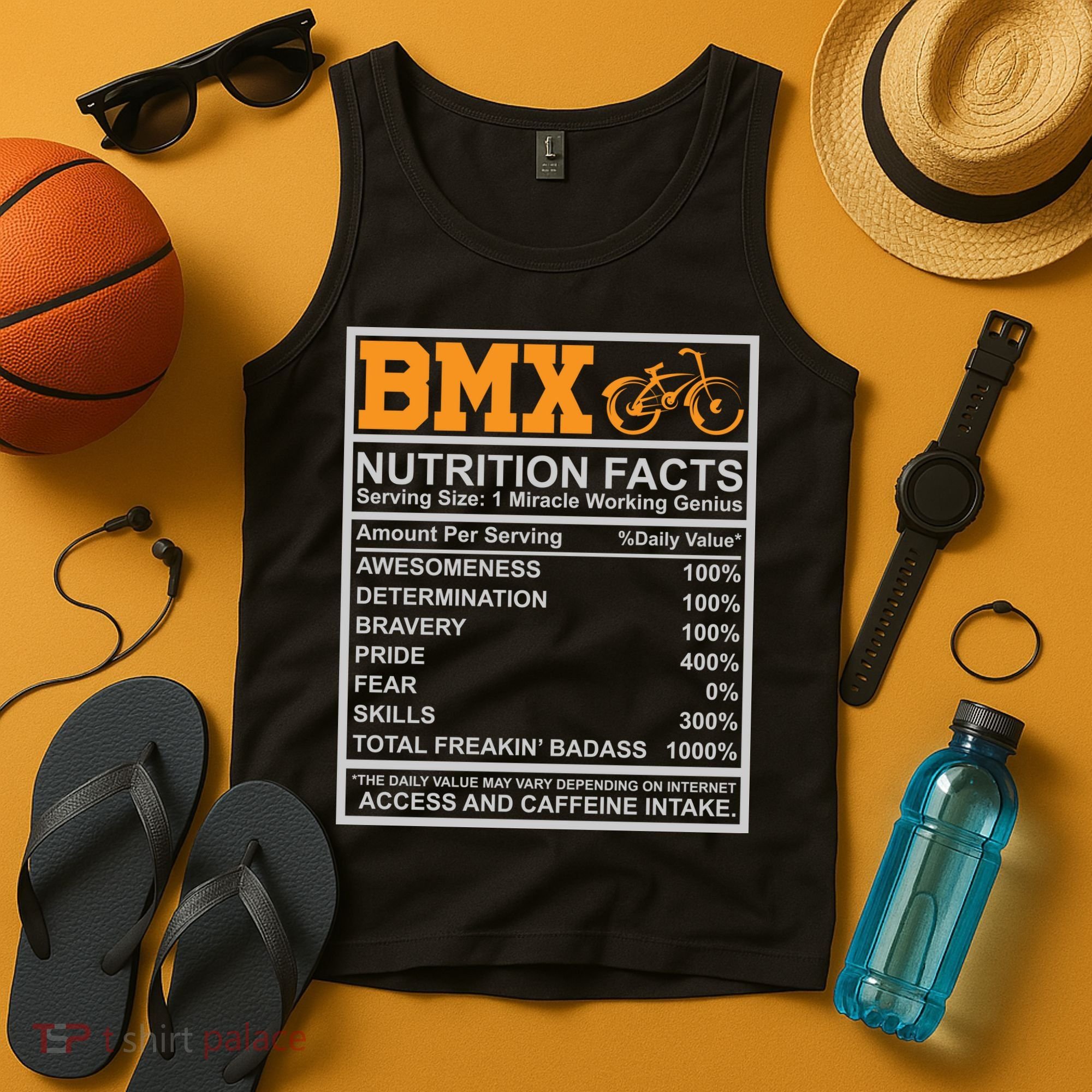 BMX Nutrition Facts Gift Cycling Tank Top