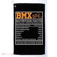 BMX Nutrition Facts Gift Cycling Golf Towel thumb 0