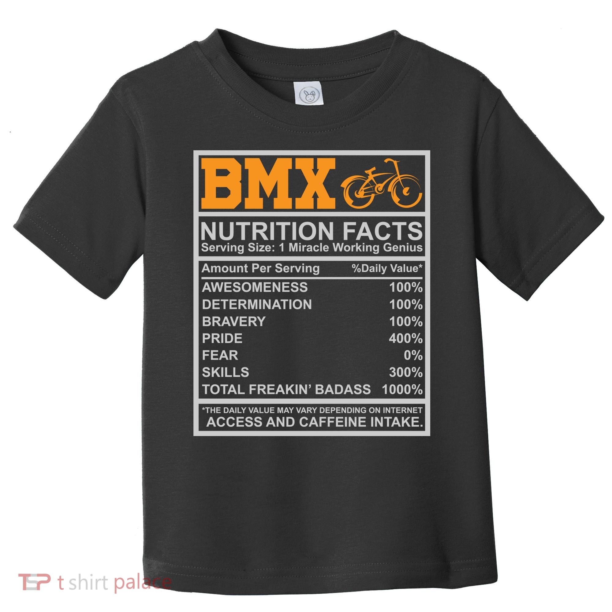 BMX Nutrition Facts Gift Cycling Toddler T-Shirt