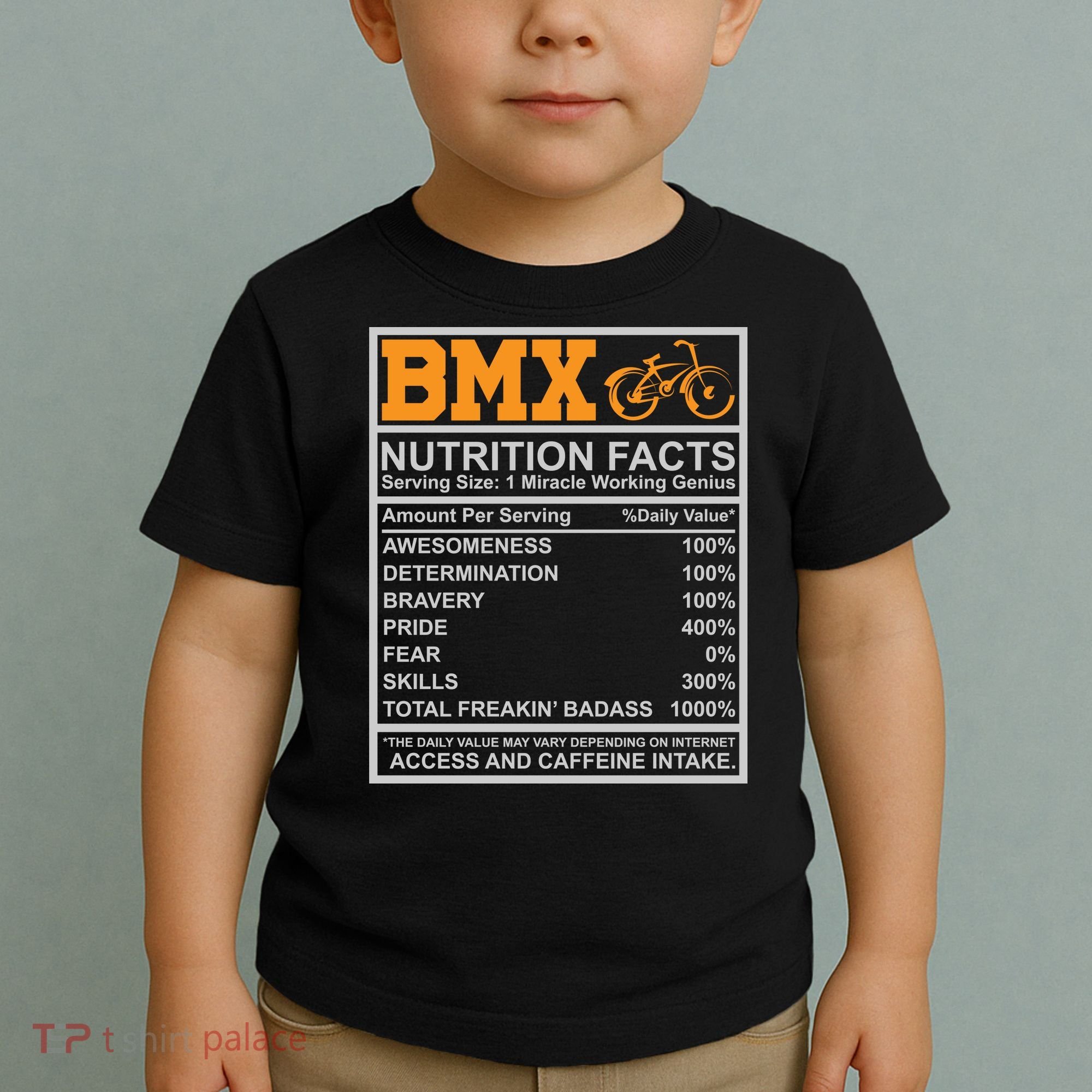 BMX Nutrition Facts Gift Cycling Toddler T-Shirt