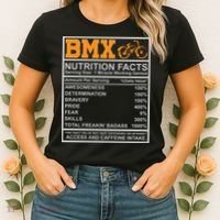 BMX Nutrition Facts Gift Cycling Women's T-Shirt thumb 2