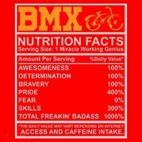 BMX Nutrition Facts Gift Cycling Santa Hat thumb 1