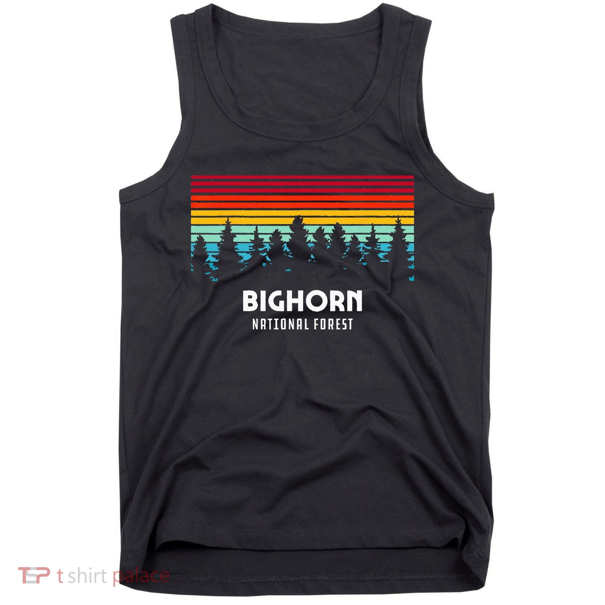 Bighorn National Forest Wyoming Retro Outdoor Adventure Tank Top