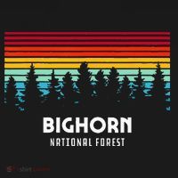 Bighorn National Forest Wyoming Retro Outdoor Adventure Visor thumb 3