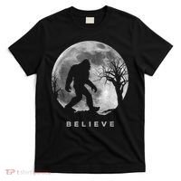 Bigfoot Night Full Moon I Believe Sasquatch Men Kids T-Shirt thumb 0