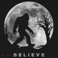 Bigfoot Night Full Moon I Believe Sasquatch Men Kids Women's Hoodie thumb 2