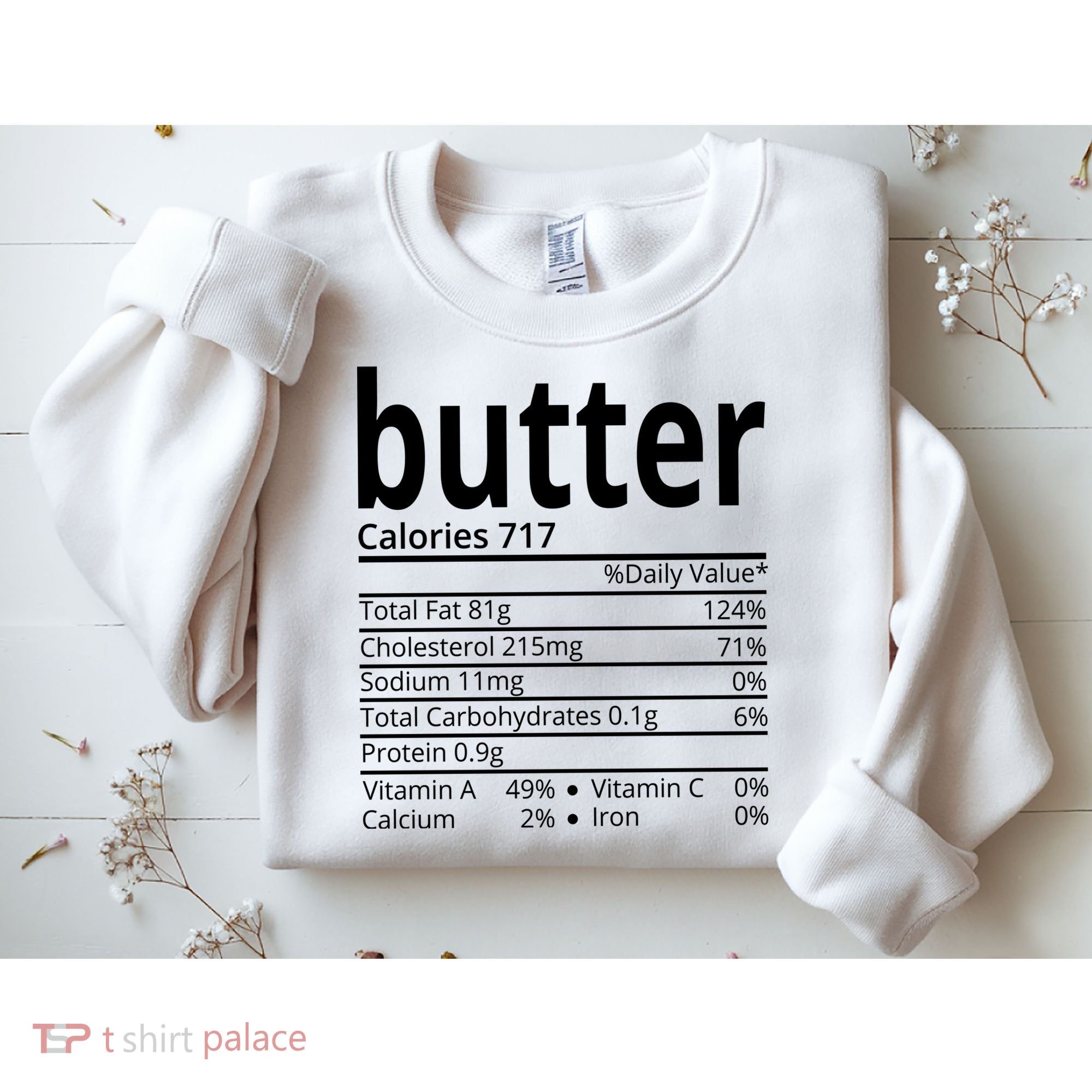 Butter Nutritional Facts Thanksgiving Matching Family Costume Sweatshirt