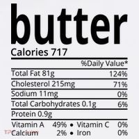 Butter Nutritional Facts Thanksgiving Matching Family Costume Women's Hoodie thumb 2